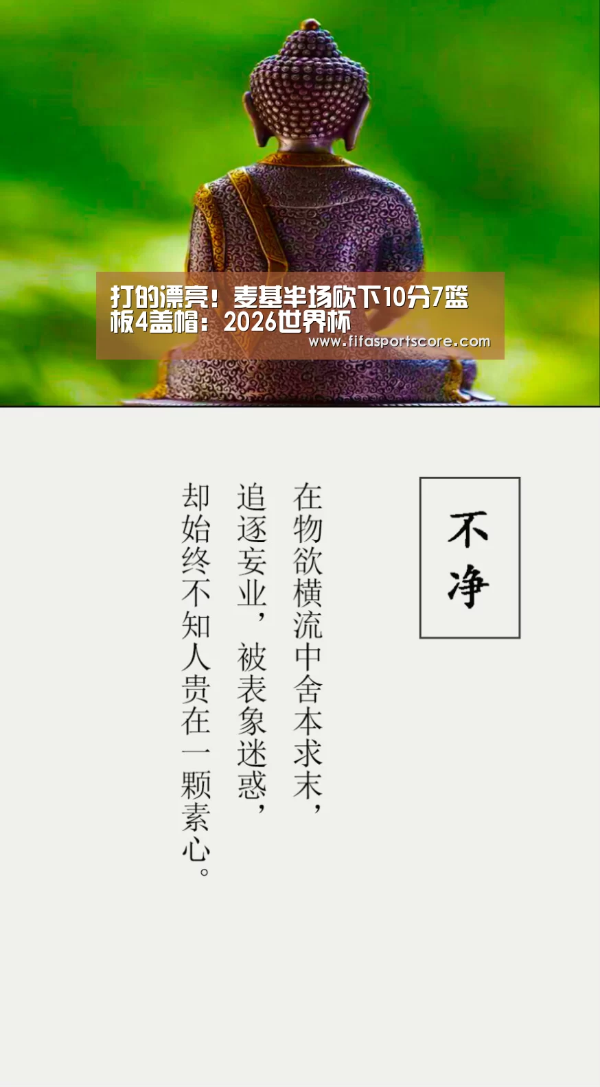 打的漂亮!麦基半场砍下10分7篮板4盖帽:2026世界杯(图1) 世界杯投注