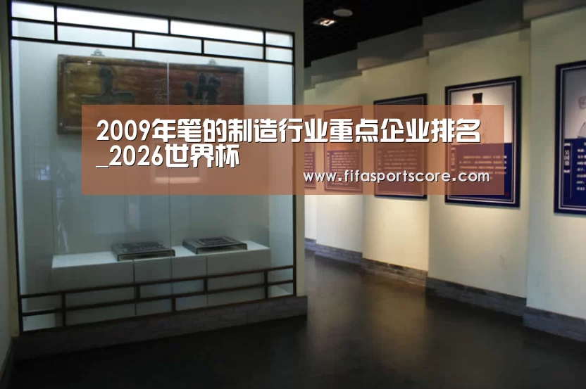 2009年笔的制造行业重点企业排名_2026世界杯(图4) 世界杯外围买球